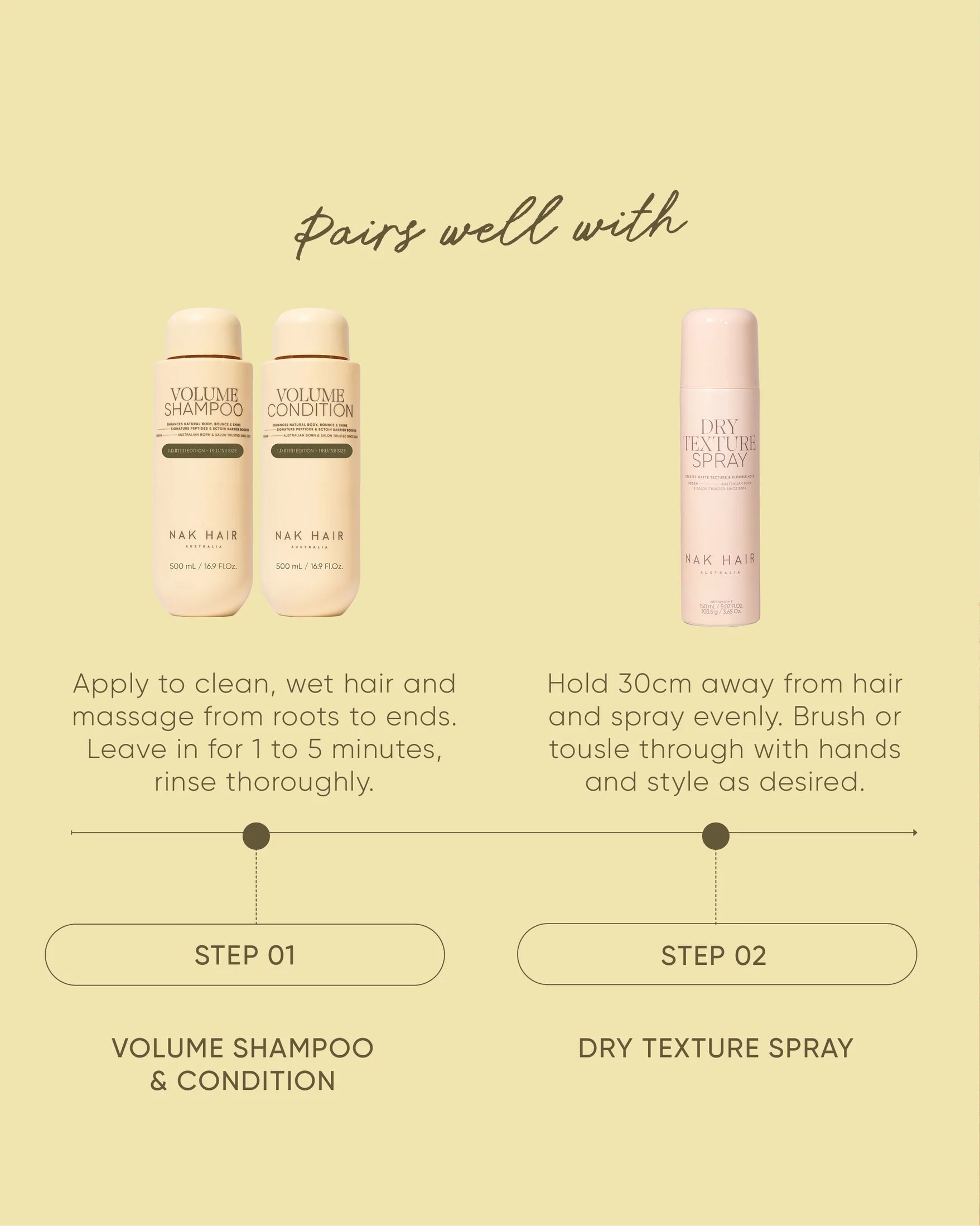 Nak Volume 500ml Duo- Shampoo & Conditioner