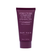 Purple tube of NAK Hair Structure Complex 03 Bond Enhancer on a white background