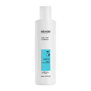 Nioxin scalp and hair conditioner bottle on a white background