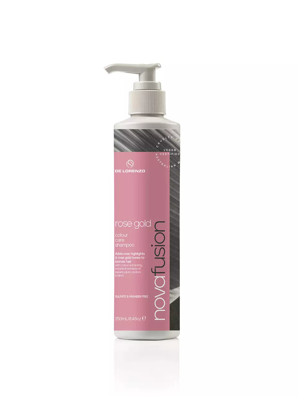 De Lorenzo NOVAFUSION Rose Gold Shampoo - 250ml