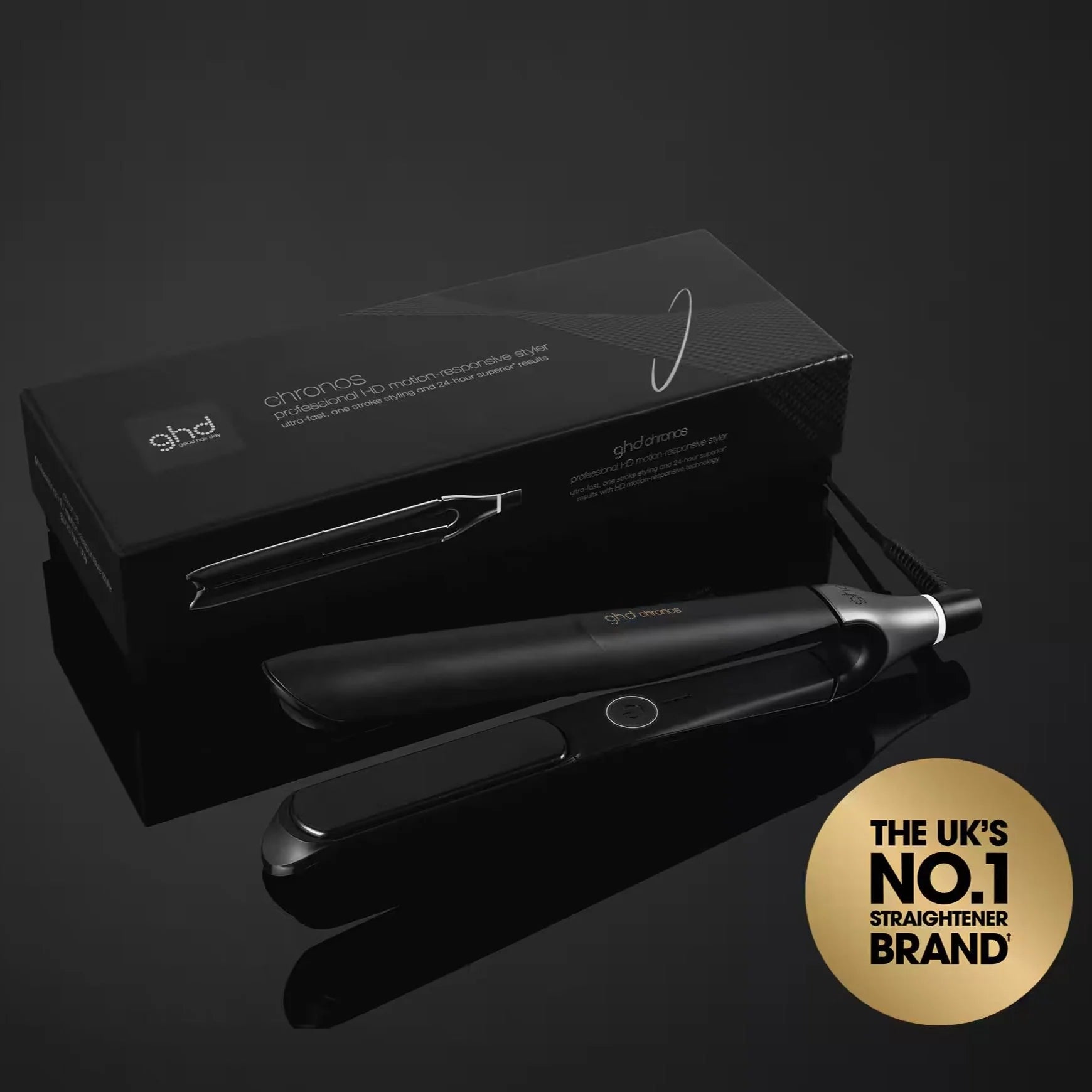 GHD CHRONOS PROFESSIONAL HAIR STRAIGHTENER (26MM PLATE) BLACK