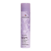 Purple bottle of Pureology mousse on a white background