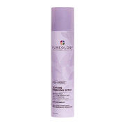 Purple bottle of Pureology Texture Finishing Spray on a white background