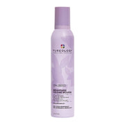 Purple bottle of Pureology Weightless Volume Mousse on a white background