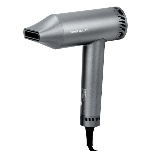 Silver Bullet hair dryer on a white background