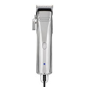 Silver hair clipper on a white background