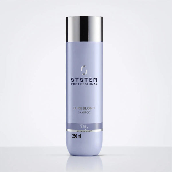 System Professional shampoo bottle on a white background