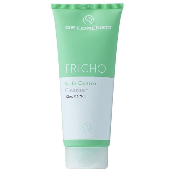 De Lorenzo Tricho Scalp Control Cleanser tube on a white background