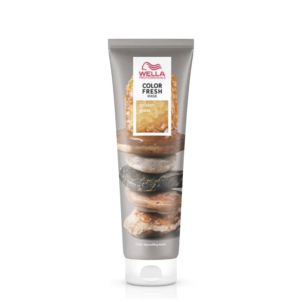 Wella Color Fresh mask tube with stone design on a white background