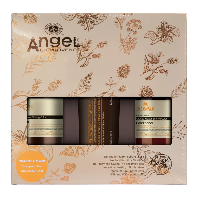 Angel Orange flower pack with orange flower mask
