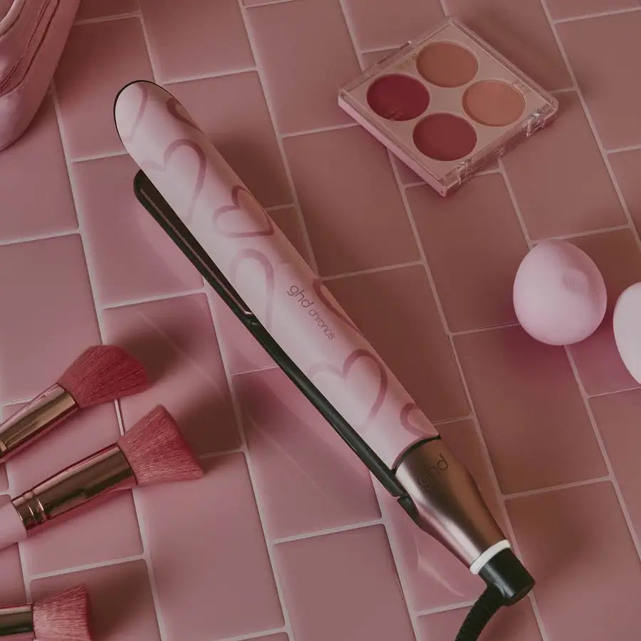 NEW GHD CHRONOS PROFESSIONAL HAIR STRAIGHTENER (26MM PLATE) DUSTED PINK
