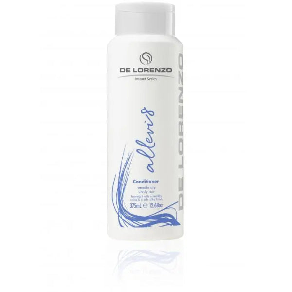 De Lorenzo Alleris conditioner bottle on a white background