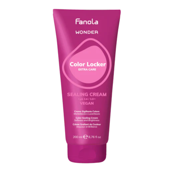 Fanola Color Locker sealing cream tube on a white background
