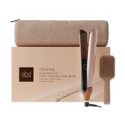 NEW GHD CHRONOS HAIR STRAIGHTENER FESTIVE GIFT SET IN CASHMERE BEIGE