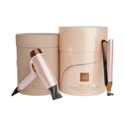 NEW GHD DELUXE HAIR DRYER AND STRAIGHTENER GIFT SET IN CASHMERE BEIGE