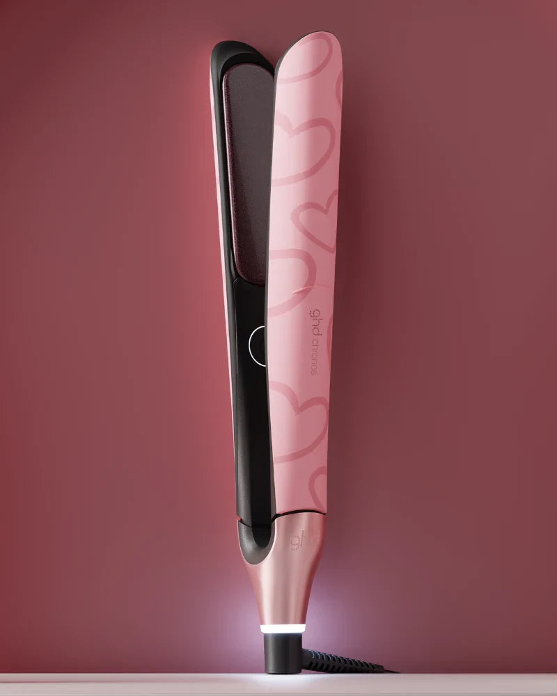 NEW GHD CHRONOS PROFESSIONAL HAIR STRAIGHTENER (26MM PLATE) DUSTED PINK