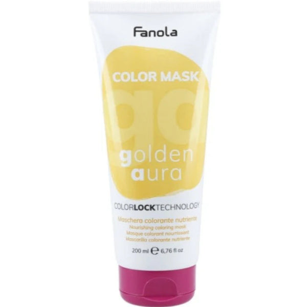 Fanola Color Mask Golden Aura hair mask on a white background