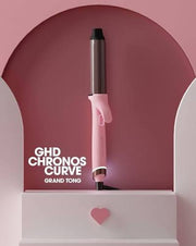 NEW GHD CHRONOS CURVE GRAND TONG (32MM BARREL) DUSTED PINK