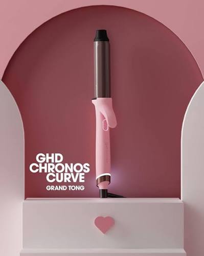 NEW GHD CHRONOS CURVE GRAND TONG (32MM BARREL) DUSTED PINK