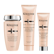 Kérastase hair care products on a white background