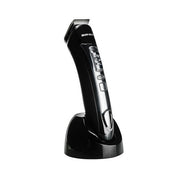 Black hair trimmer on a white background