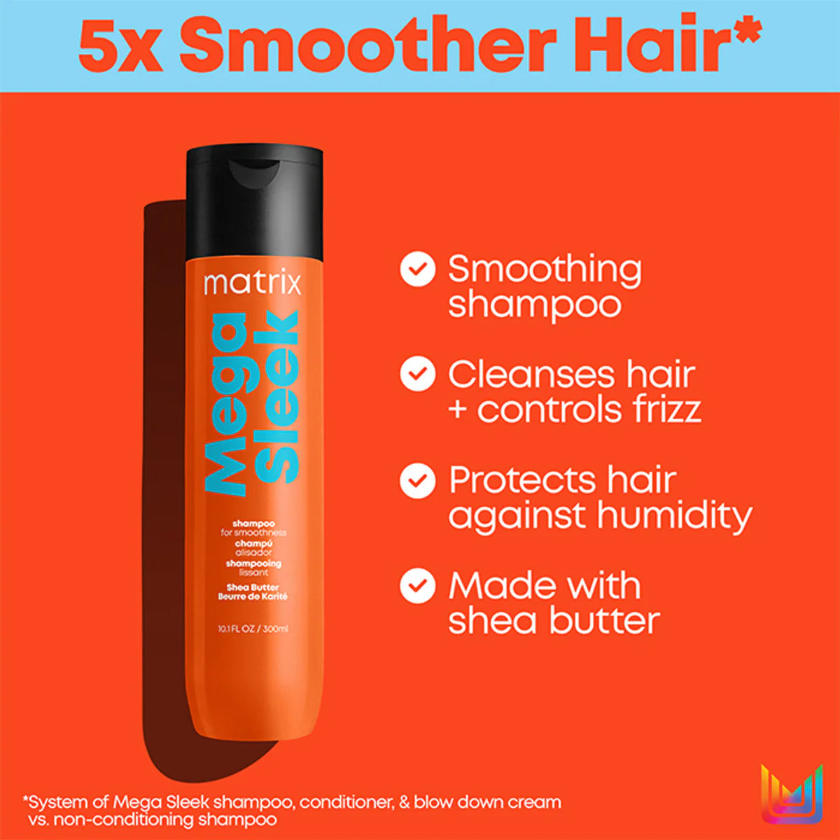Mega Sleek Shampoo 300mL
