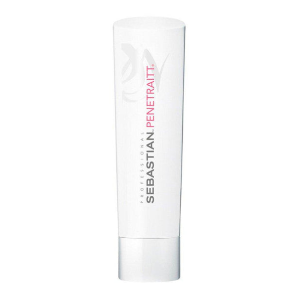 White hair product bottle with 'Sebastian' branding on a white background