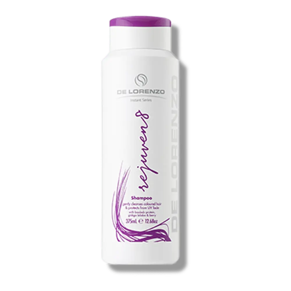 De Lorenzo Rejuvenes shampoo bottle on a white background