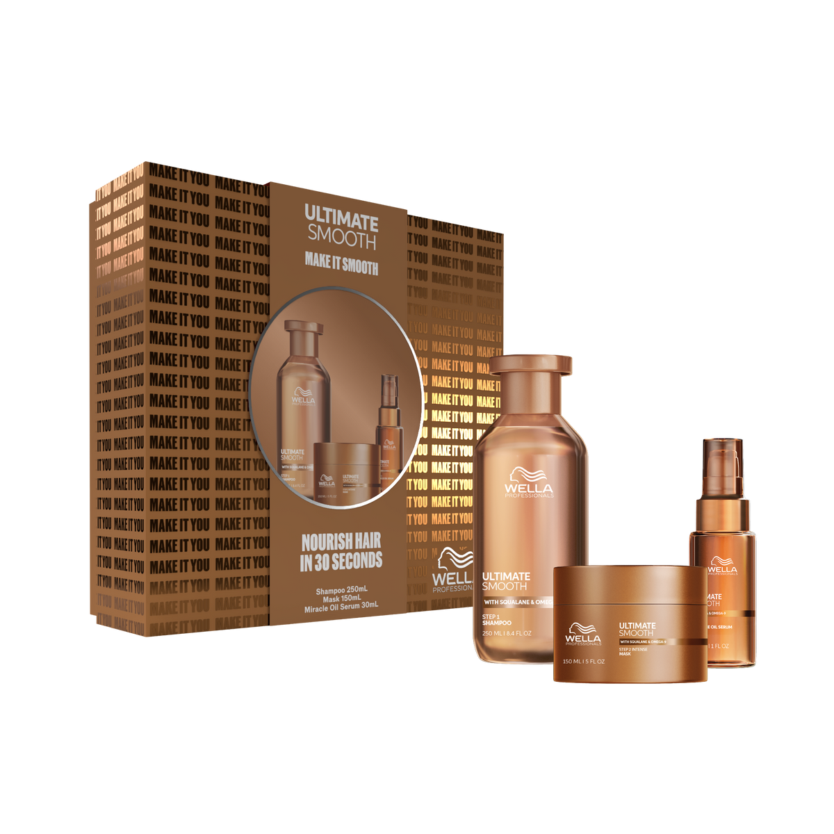 WELLA ULTIMATE SMOOTH TRIO GIFT PACK