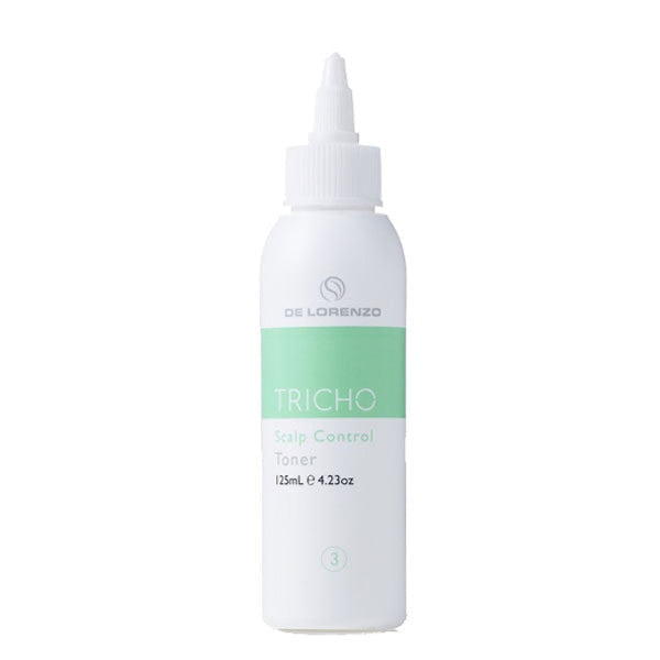De Lorenzo Tricho Toner bottle on a white background