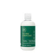 Tea tree lemon sage conditioner bottle on a white background