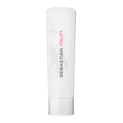 White hair product bottle with 'Sebastian Volupt' branding on a white background