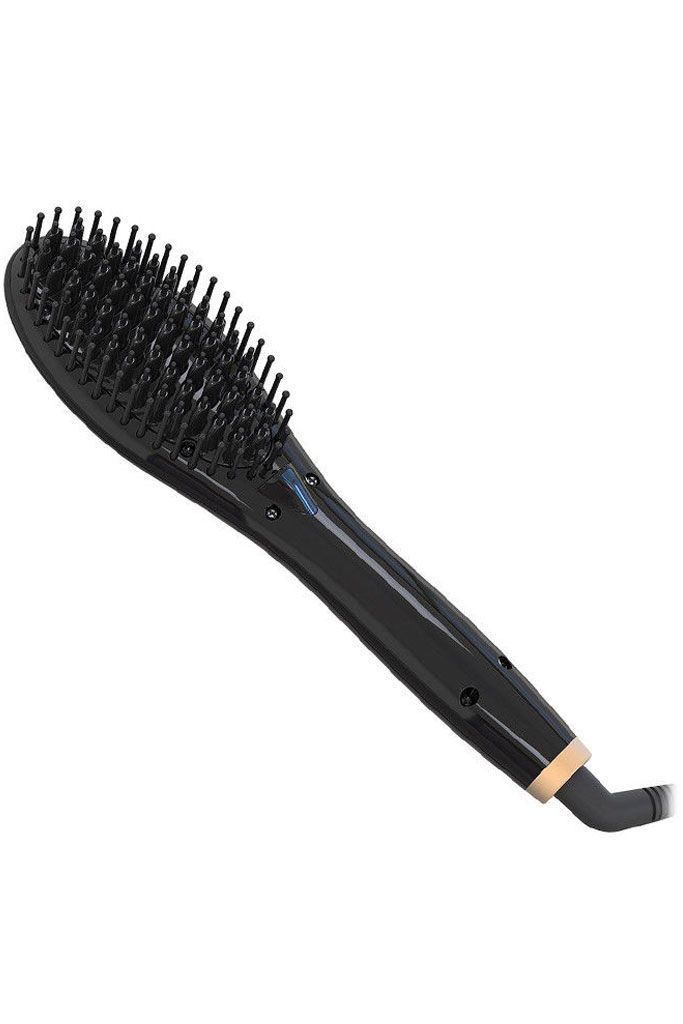 Silver bullet hybrid outlet straightening brush